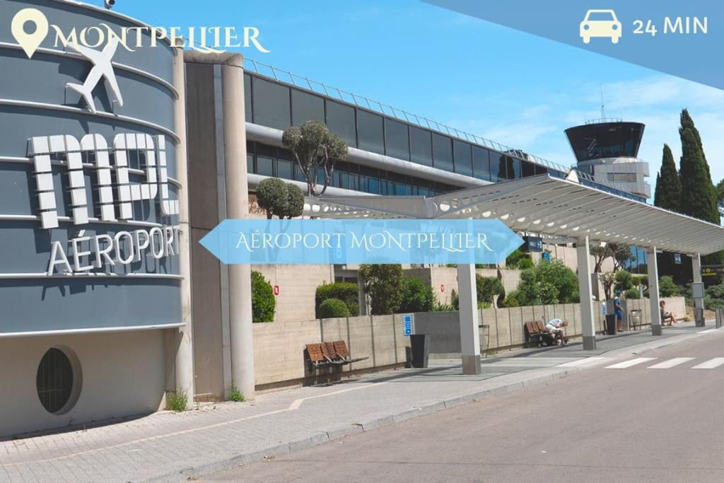 028- Chu Hopital, Appart 2Chambres, Parking, Tram Montpellier Buitenkant foto